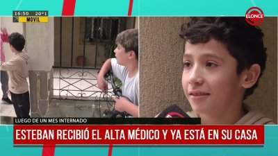 Esteban recibi&oacute; el alta m&eacute;dico y est&aacute; en su casa para recuperarse tras la descarga el&eacute;ctrica